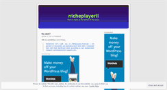 Desktop Screenshot of nicheplayer.wordpress.com