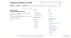 Desktop Screenshot of oregonsustainabilitycenter.wordpress.com