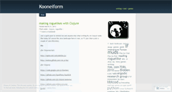 Desktop Screenshot of kooneiform.wordpress.com