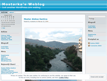 Tablet Screenshot of mostarka.wordpress.com