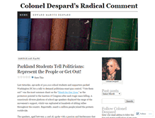 Tablet Screenshot of coloneldespard.wordpress.com