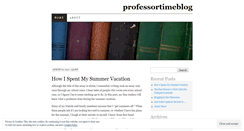 Desktop Screenshot of professortimeblog.wordpress.com