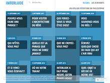 Tablet Screenshot of interludephilo.wordpress.com