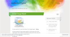 Desktop Screenshot of nulledscriptsz.wordpress.com