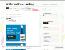 Tablet Screenshot of idamanhouse.wordpress.com