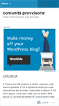 Mobile Screenshot of comunitaprovvisorie.wordpress.com