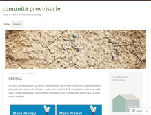 Tablet Screenshot of comunitaprovvisorie.wordpress.com