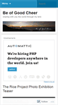 Mobile Screenshot of beofgoodcheer.wordpress.com