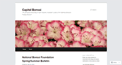 Desktop Screenshot of capitalbonsai.wordpress.com