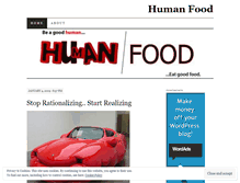 Tablet Screenshot of humanfood.wordpress.com