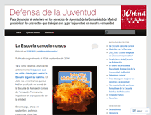 Tablet Screenshot of defensadelajuventud.wordpress.com