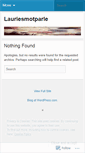 Mobile Screenshot of lauriesmotparle.wordpress.com
