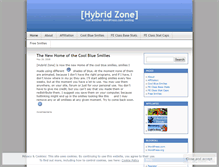 Tablet Screenshot of hybridzone.wordpress.com