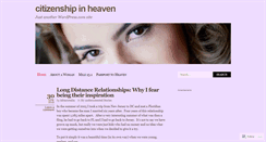 Desktop Screenshot of citizenshiptoheaven.wordpress.com