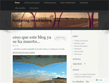 Tablet Screenshot of borderingonmadness.wordpress.com