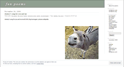 Desktop Screenshot of funpoems.wordpress.com