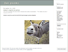 Tablet Screenshot of funpoems.wordpress.com
