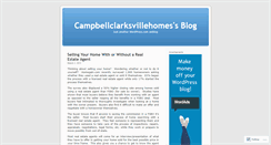Desktop Screenshot of campbellclarksvillehomes.wordpress.com