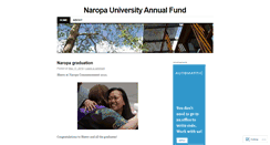 Desktop Screenshot of annualfundnaropa.wordpress.com