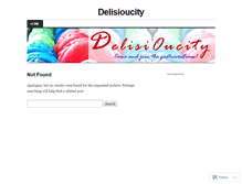 Tablet Screenshot of delisioucity.wordpress.com