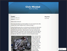 Tablet Screenshot of civicminded.wordpress.com