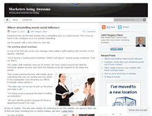 Tablet Screenshot of marketingawesomeness.wordpress.com