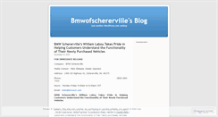 Desktop Screenshot of bmwofschererville.wordpress.com