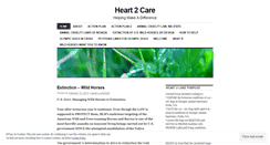 Desktop Screenshot of heart2care.wordpress.com