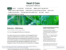 Tablet Screenshot of heart2care.wordpress.com