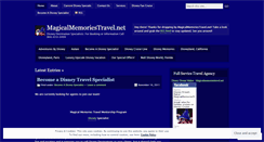 Desktop Screenshot of disneymemoriestravel.wordpress.com