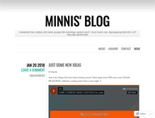 Tablet Screenshot of chrisminnis.wordpress.com