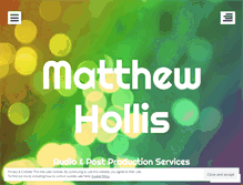 Tablet Screenshot of matthollis.wordpress.com