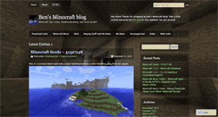 Desktop Screenshot of bensminecraftblog.wordpress.com