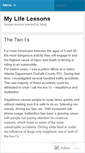 Mobile Screenshot of mylifelessons.wordpress.com