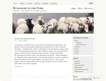 Tablet Screenshot of occidentalpark.wordpress.com