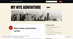 Desktop Screenshot of mynycadventure.wordpress.com