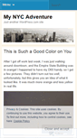 Mobile Screenshot of mynycadventure.wordpress.com
