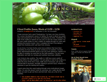 Tablet Screenshot of aplantstronglife.wordpress.com