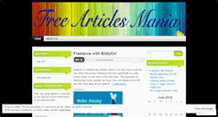 Desktop Screenshot of freearticlesmania.wordpress.com