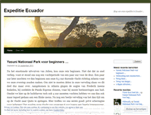 Tablet Screenshot of expeditieecuador.wordpress.com