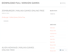 Tablet Screenshot of gamesfreedownload.wordpress.com