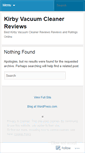 Mobile Screenshot of kirbyvacuumcleanerreviews.wordpress.com