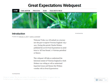 Tablet Screenshot of greatexpectationswebquest.wordpress.com