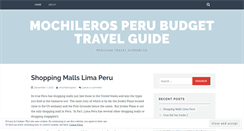 Desktop Screenshot of mochilerosperu.wordpress.com