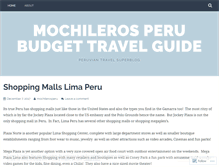 Tablet Screenshot of mochilerosperu.wordpress.com