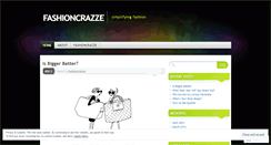 Desktop Screenshot of fashioncrazze.wordpress.com