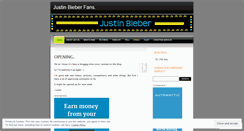 Desktop Screenshot of justinbieber.wordpress.com
