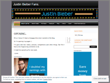 Tablet Screenshot of justinbieber.wordpress.com