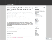 Tablet Screenshot of amyisblogging.wordpress.com