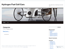 Tablet Screenshot of hydrogenfuelcellcars.wordpress.com